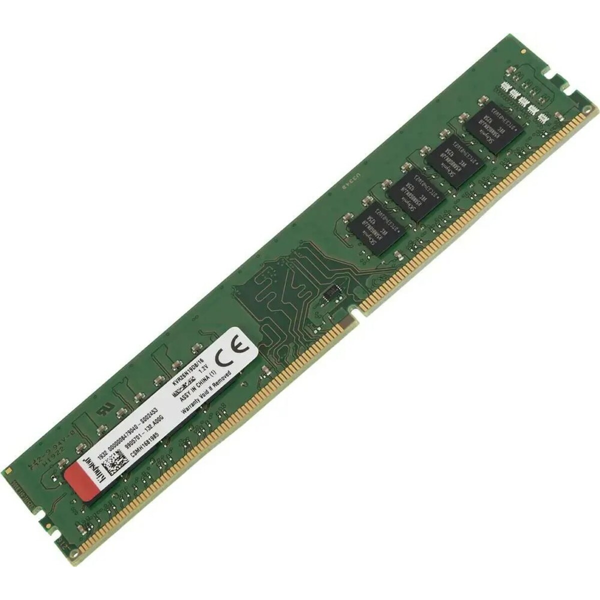 Память DDR4 16Gb 2666MHz Kingston KVR26N19D8/16