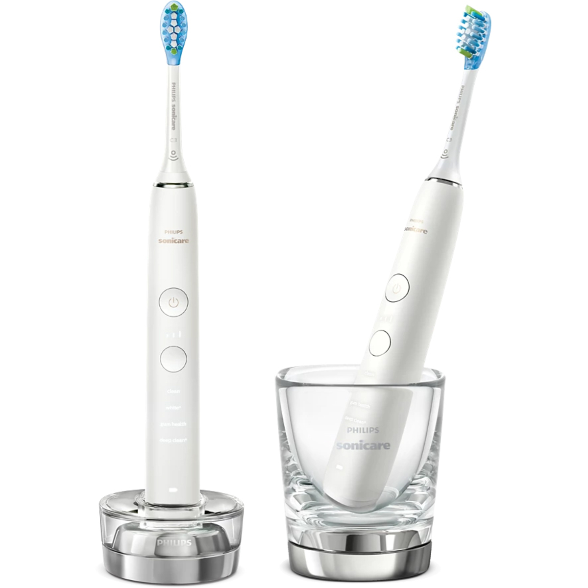 Зубная щетка электрическая Philips Sonicare DiamondClean 9000 HX9914/55, белый