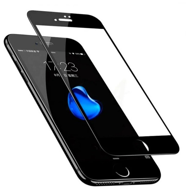 Защитная стеклопленка Glass 10D для смартфона iPhone 7/8/SE (2020), черный