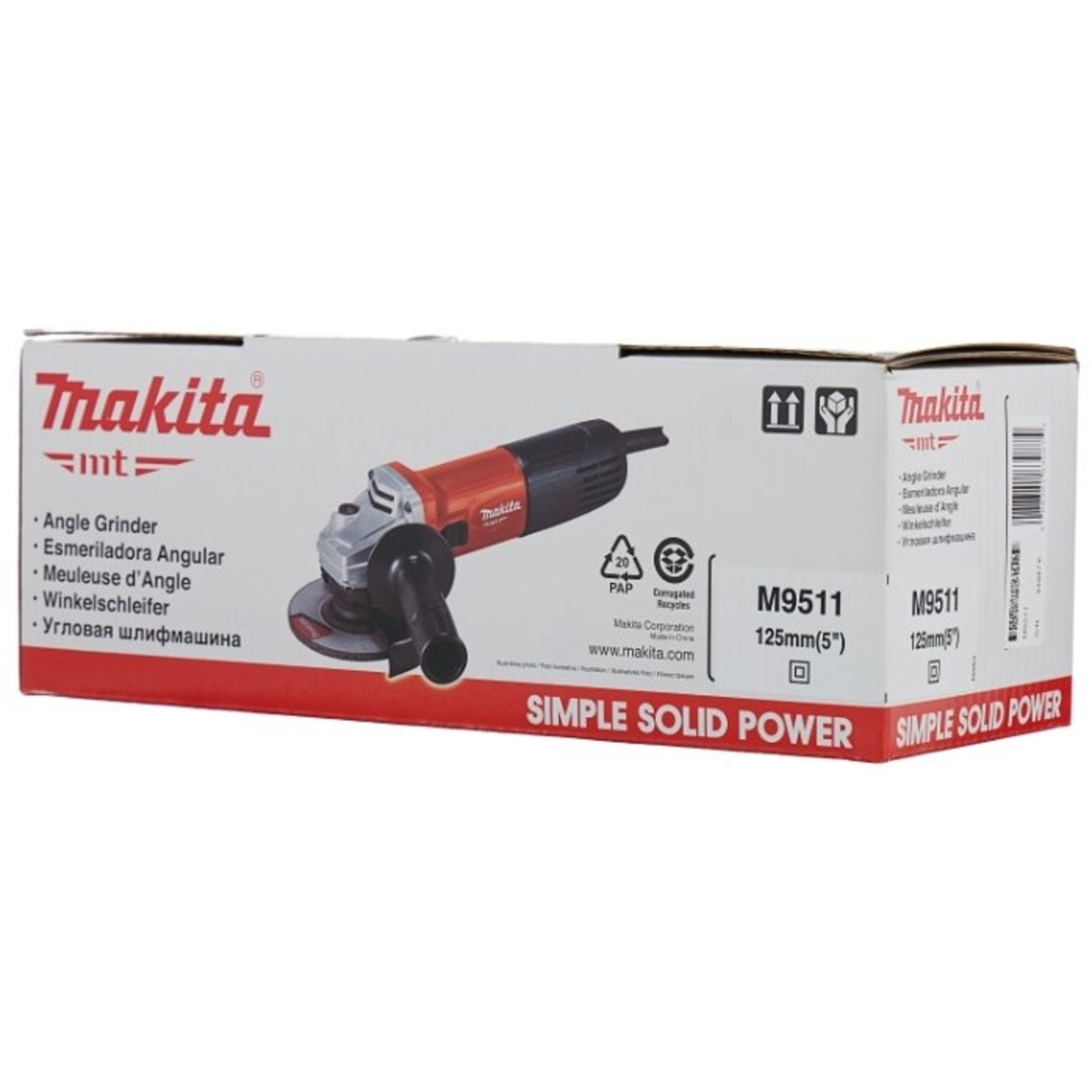 Углошлифовальная машина Makita M9511 (Цвет: Red)