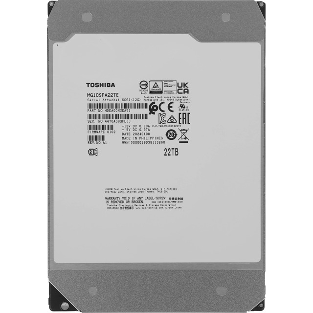 Жесткий диск Toshiba SAS 3.0 22TB MG10SFA22TE