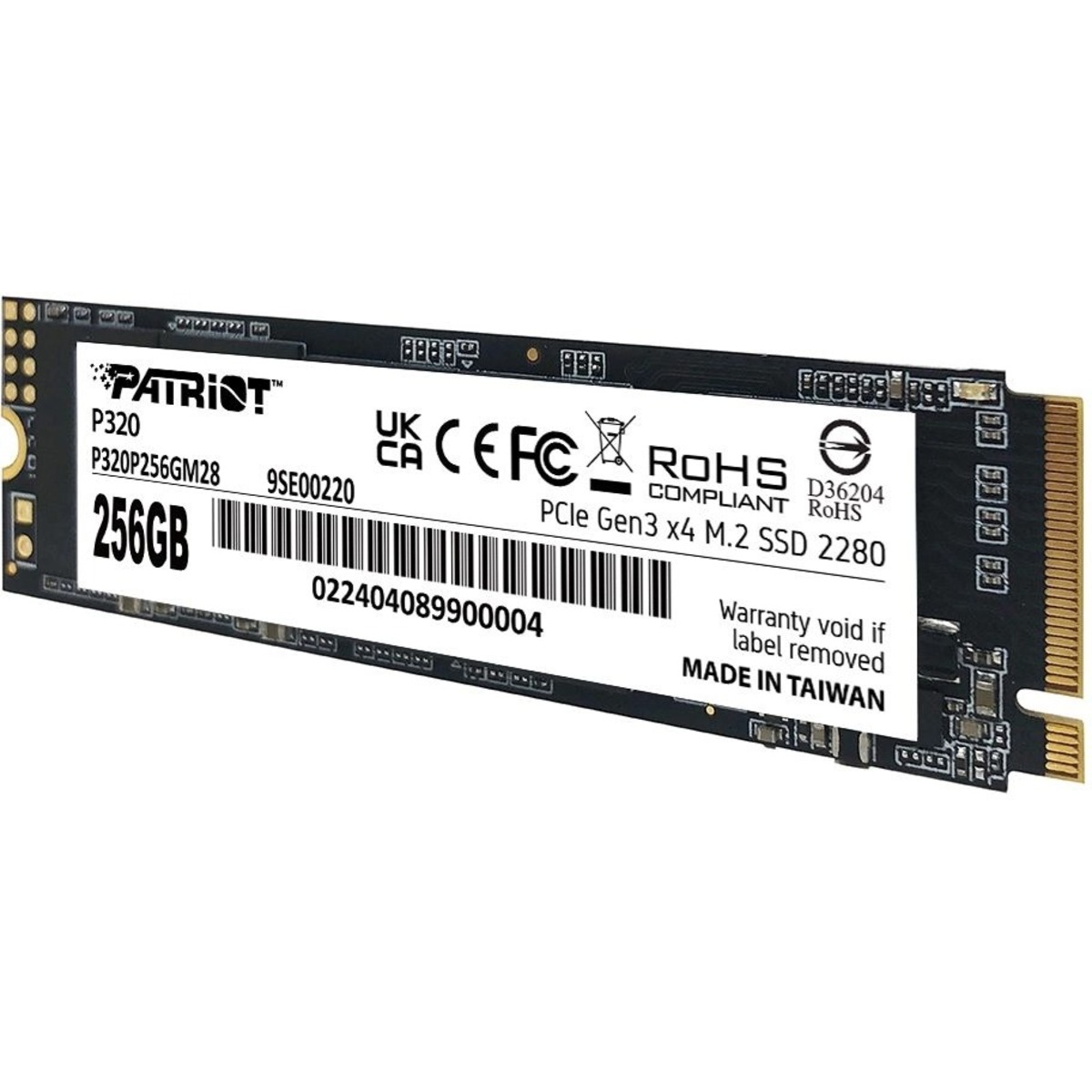 Накопитель SSD Patriot PCIe 3.0 x4 256GB P320P256GM28