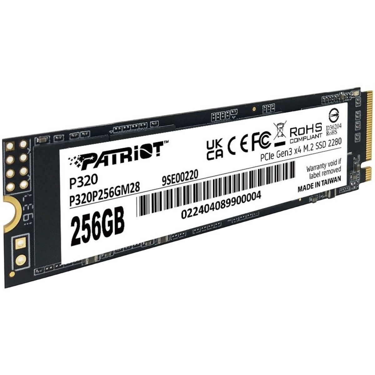 Накопитель SSD Patriot PCIe 3.0 x4 256GB P320P256GM28