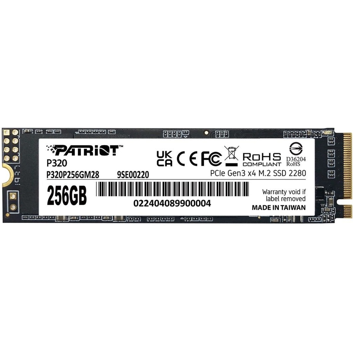 Накопитель SSD Patriot PCIe 3.0 x4 256GB P320P256GM28