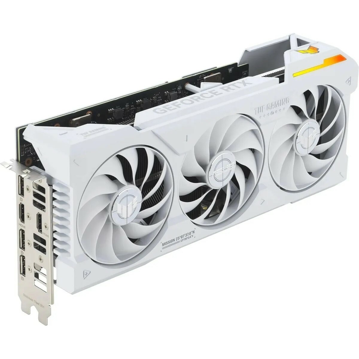 Видеокарта ASUS GeForce RTX 4070 Ti Super TUF Gaming BTF White 16Gb (TUF-RTX4070TIS-16G-BTF-WHITE)