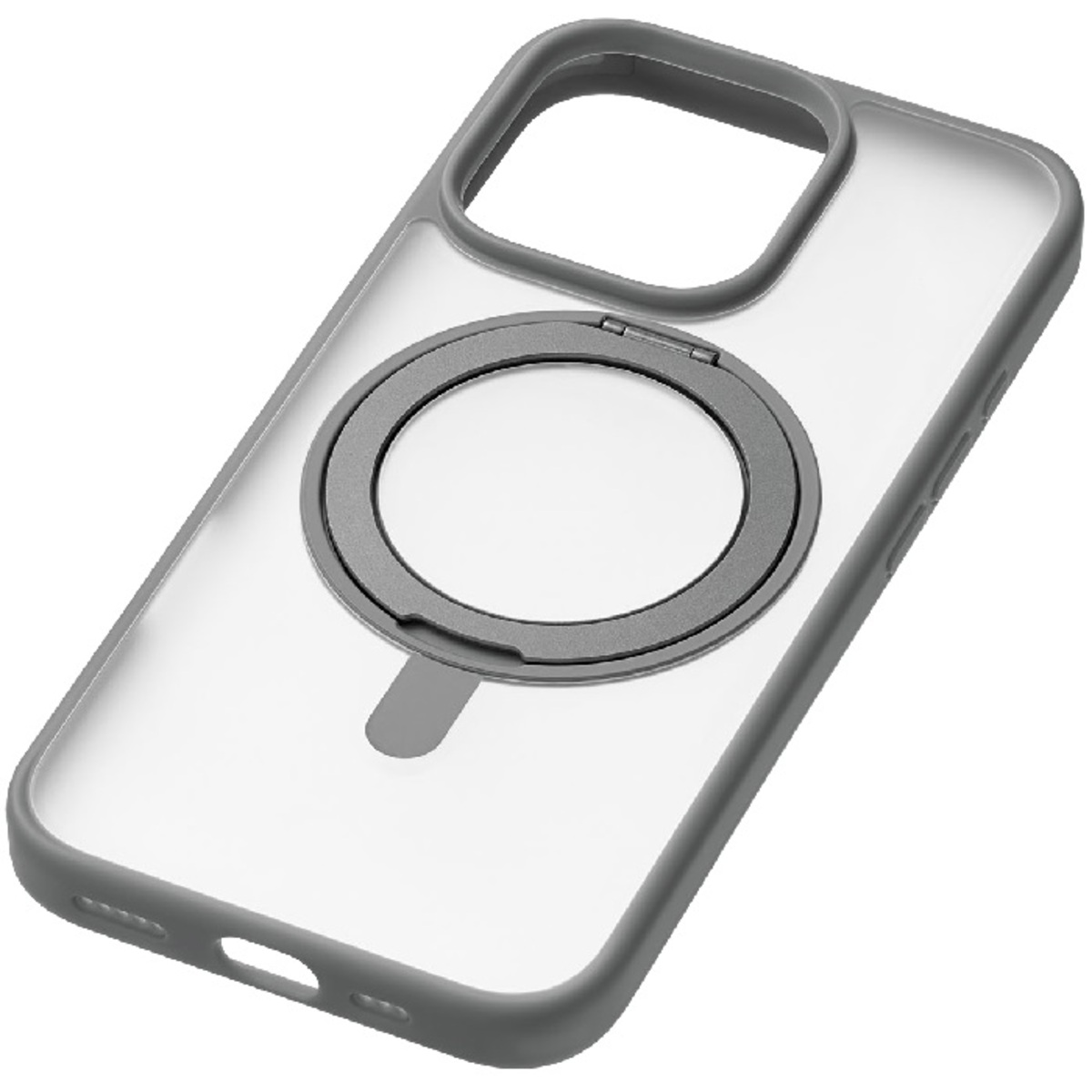 Чехол-накладка uBear Clip 360 Mag Case для смартфона Apple iPhone 16 Pro (Цвет: Grey)