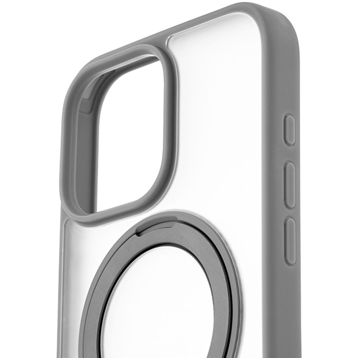 Чехол-накладка uBear Clip 360 Mag Case для смартфона Apple iPhone 16 Pro (Цвет: Grey)