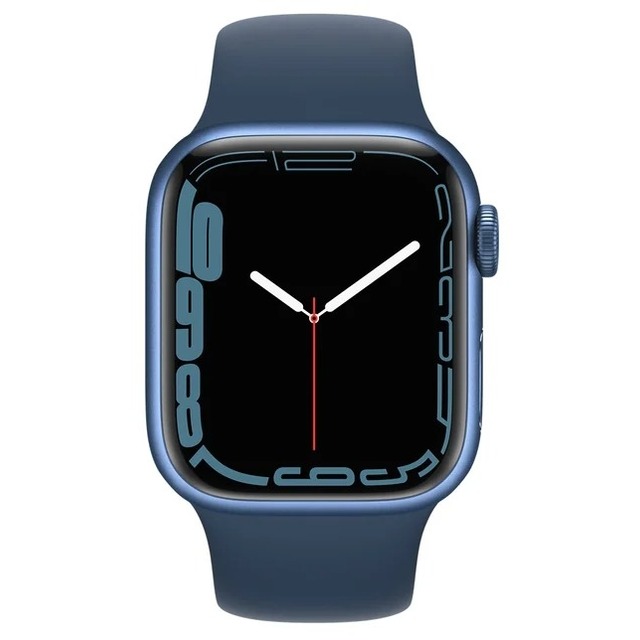 Умные часы Apple Watch Series 7 41mm Aluminum Case with Sport Band MKN13RU/A (Цвет: Abyss Blue)