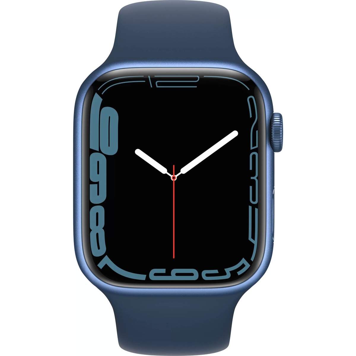 Умные часы Apple Watch Series 7 45mm Aluminum Case with Sport Band MKN83RU / A (Цвет: Abyss Blue)