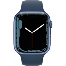 Умные часы Apple Watch Series 7 45mm Aluminum Case with Sport Band MKN83RU/A (Цвет: Abyss Blue)
