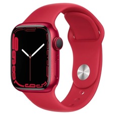 Умные часы Apple Watch Series 7 45mm Aluminum Case with Sport Band MKN93RU/A (Цвет: Red)