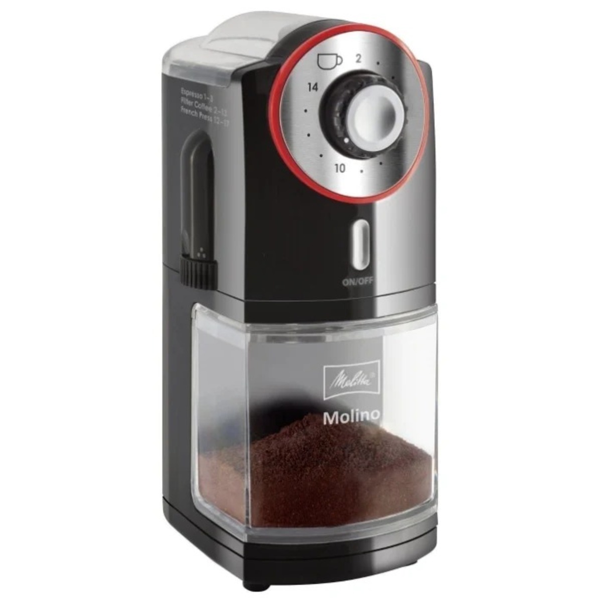 Кофемолка Melitta Molino (Цвет: Black / Red)
