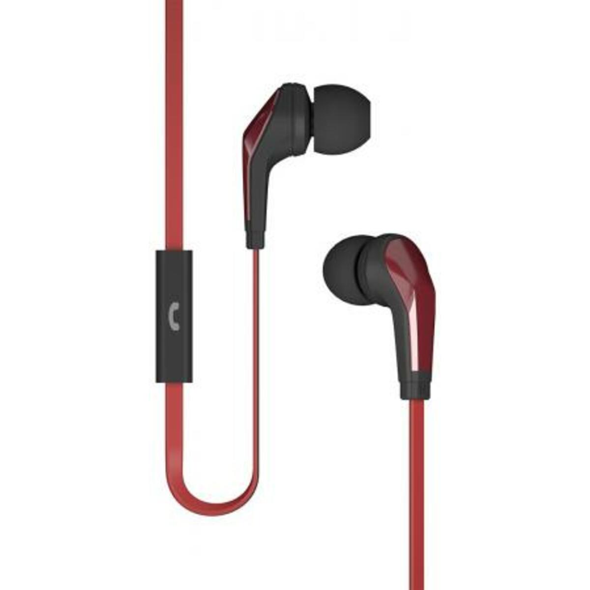 Наушники Deppa Stereo Edge (Цвет: Black / Red)