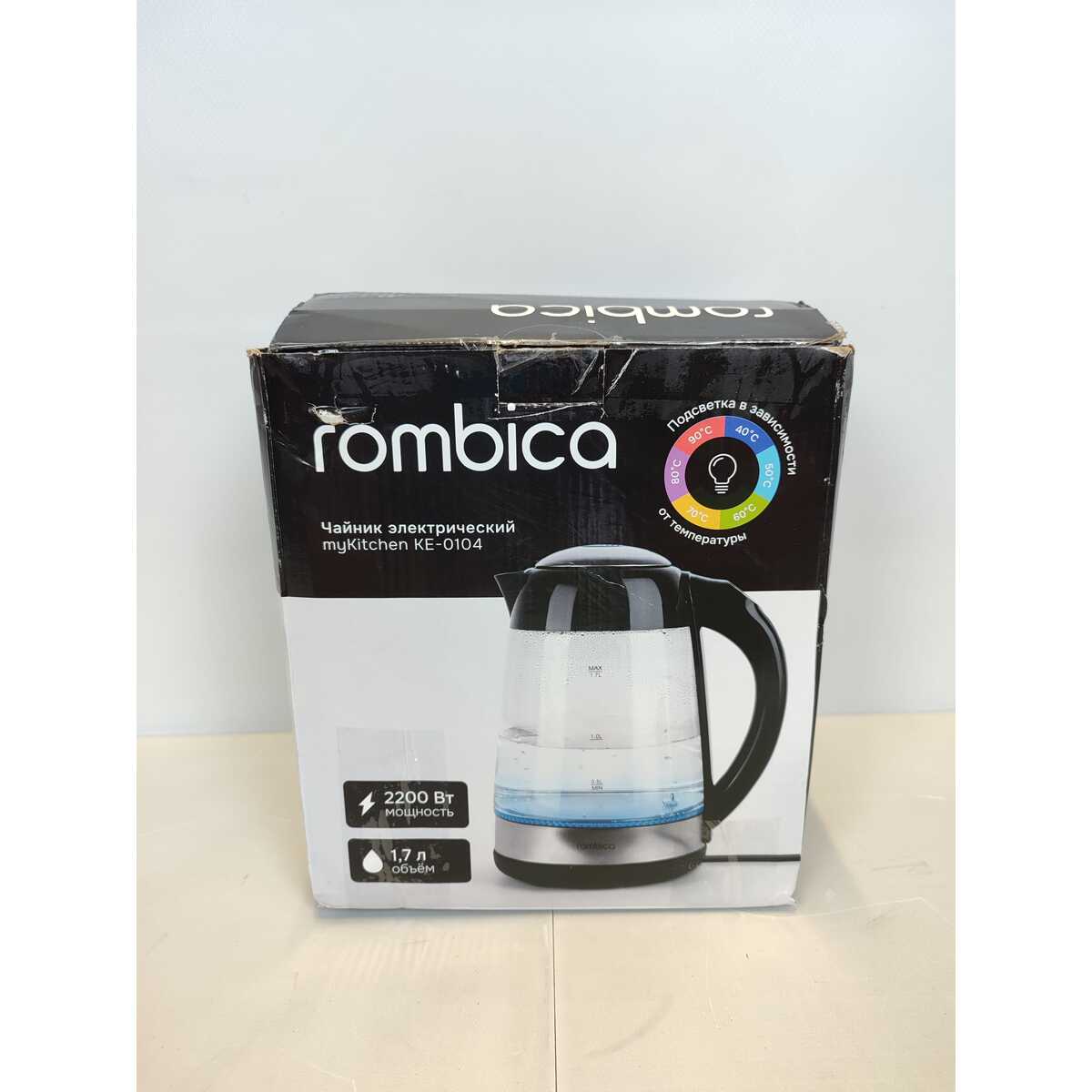 Чайник Rombica myKitchen KE-0104 (Цвет: Black / Silver)