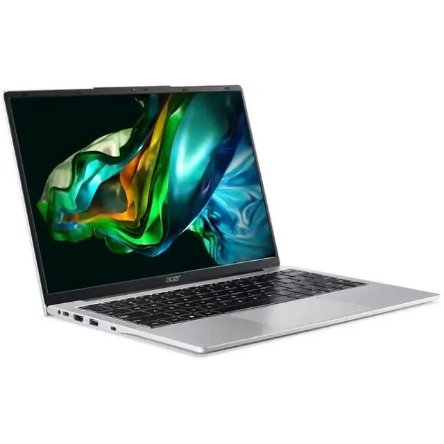 Ноутбук Acer Aspire AL14-31P-C8EV (Intel N-series N100 0.8Ghz/8Gb DDR5/SSD 256Gb/Intel UHD Graphics/14 /IPS/WUXGA (1920x1200)/noOS/silver/WiFi/BT/Cam) 