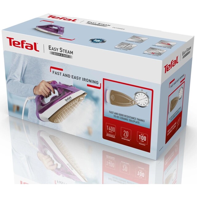 Утюг Tefal Steam Essential 2 FV1955E0 (Цвет: Purple / White)