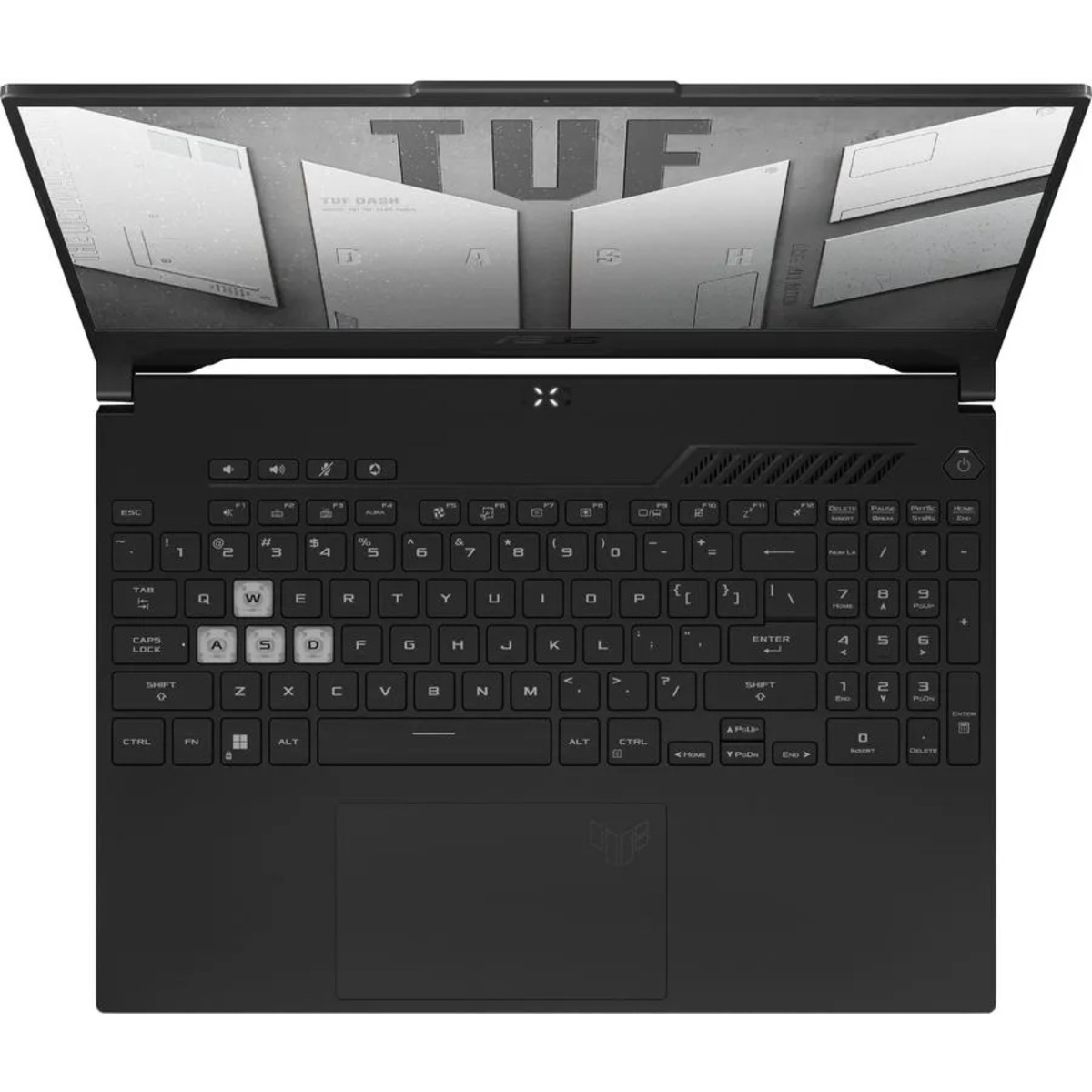 Ноутбук Asus TUF Gaming Dash FX517ZR-F15.I73070 Core i7 12650H 16Gb SSD512Gb NVIDIA GeForce RTX3070Ti 8Gb 15.6 IPS FHD (1920x1080) / ENGKBD Windows 11 grey WiFi BT