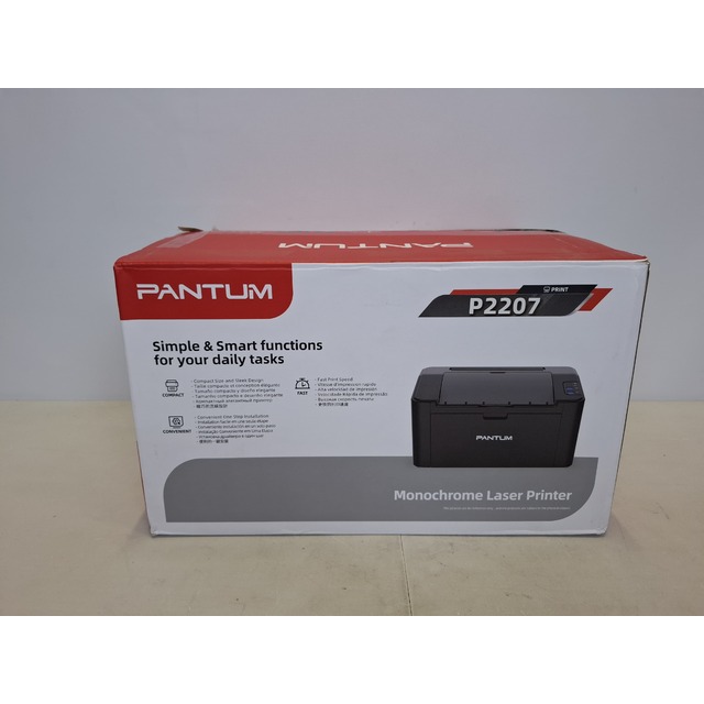 Принтер лазерный Pantum P2207, черный