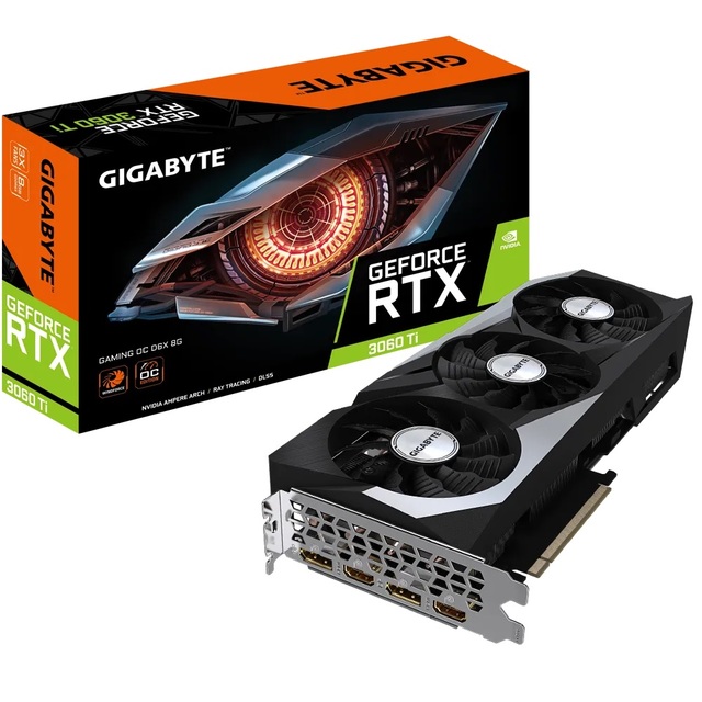 Видеокарта GIGABYTE GeForce RTX 3060 Ti GAMING OC D6X 8G (GV-N306TXGAMING OC-8GD)