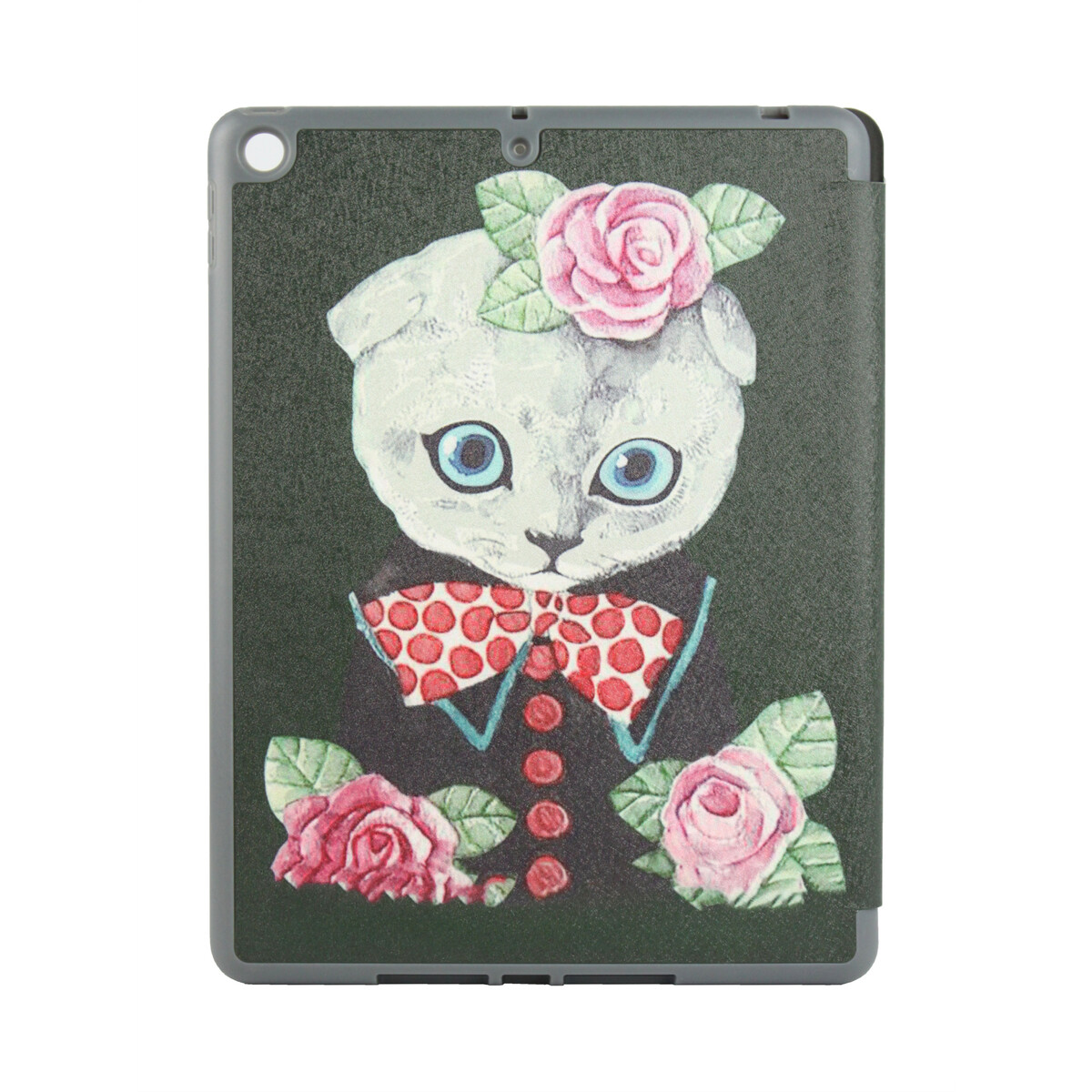 Чехол-книжка Comma Lingos Series Cat Case with Pencil Slot для iPad 8 / 7 10.2 (2020) (Цвет: Green)