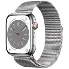 Умные часы Apple Watch Series 8 41mm Stainless Steel Case with Milanese Loop (Цвет: Silver)