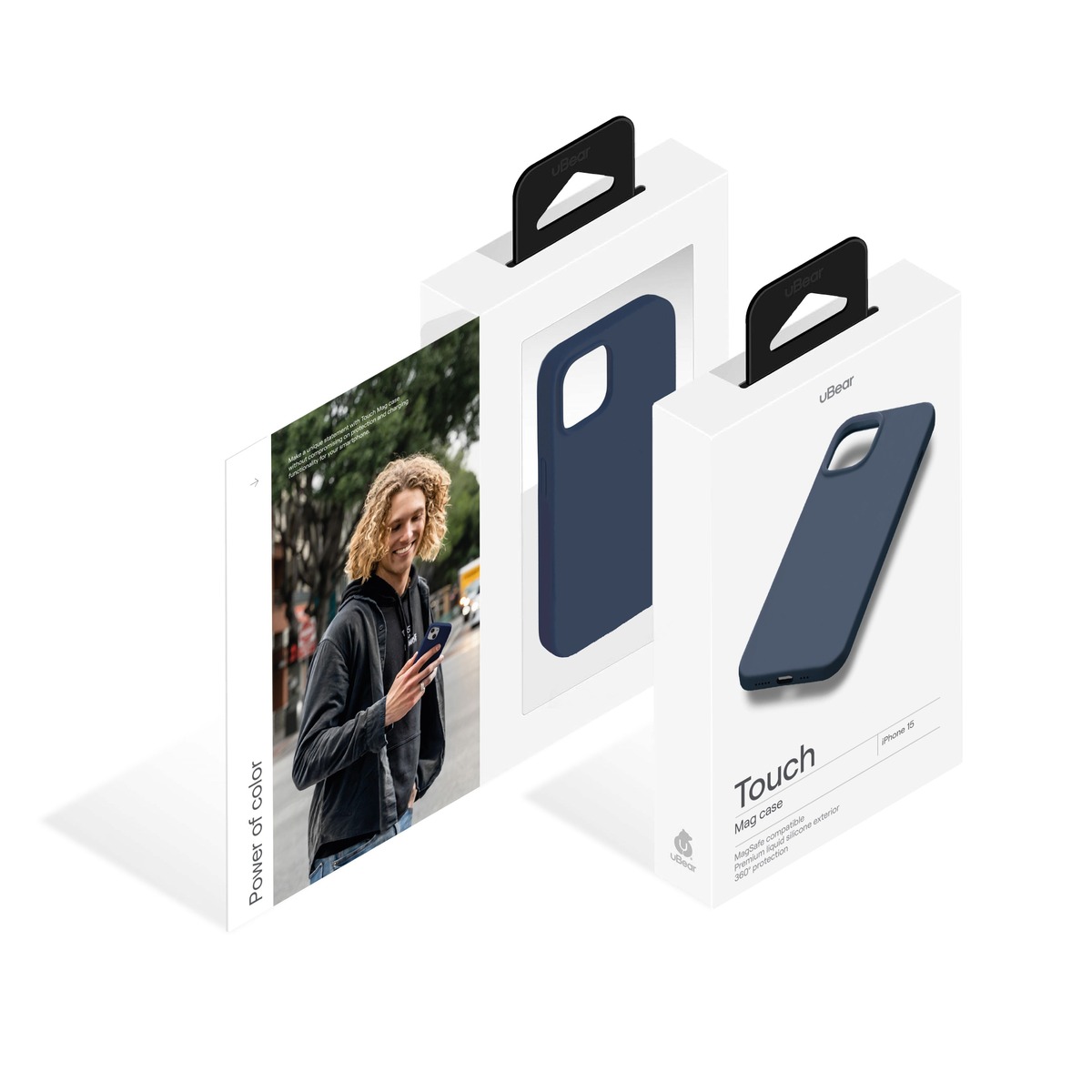 Чехол-накладка uBear Touch Mag Case для смартфона Apple iPhone 15 (Цвет: Dark Blue)