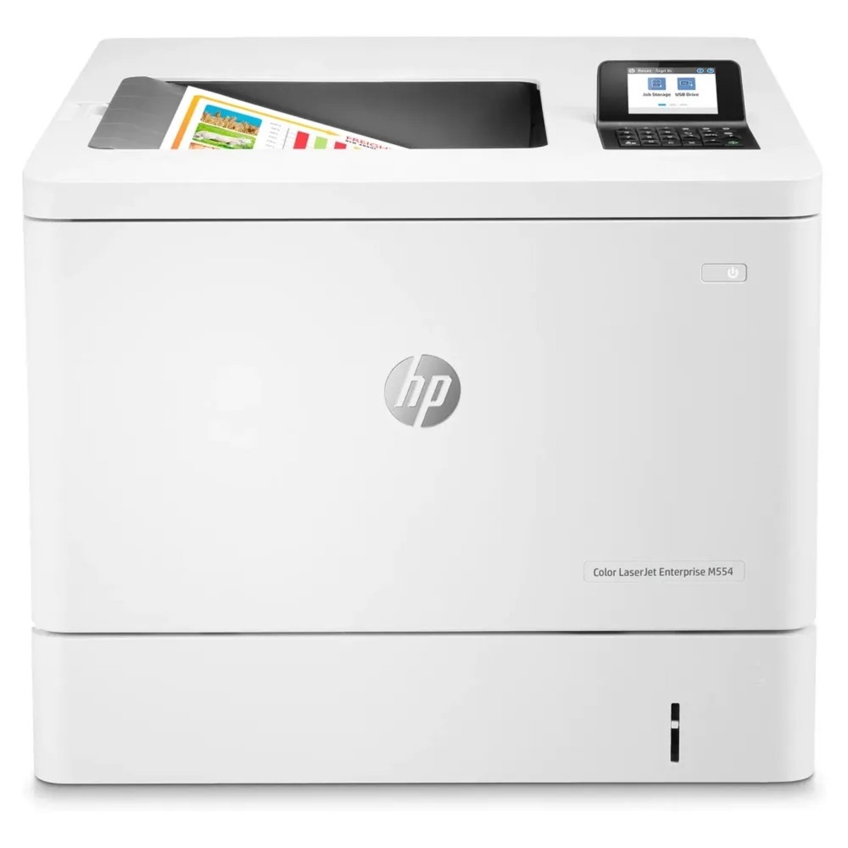 Принтер лазерный HP Color LaserJet Enterprise M554dn (7ZU81A) (Цвет: White)