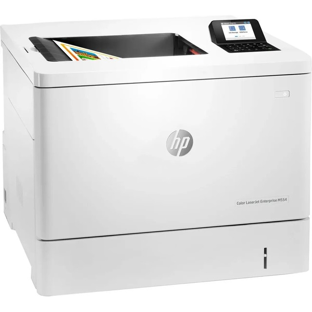 Принтер лазерный HP Color LaserJet Enterprise M554dn (7ZU81A) (Цвет: White)