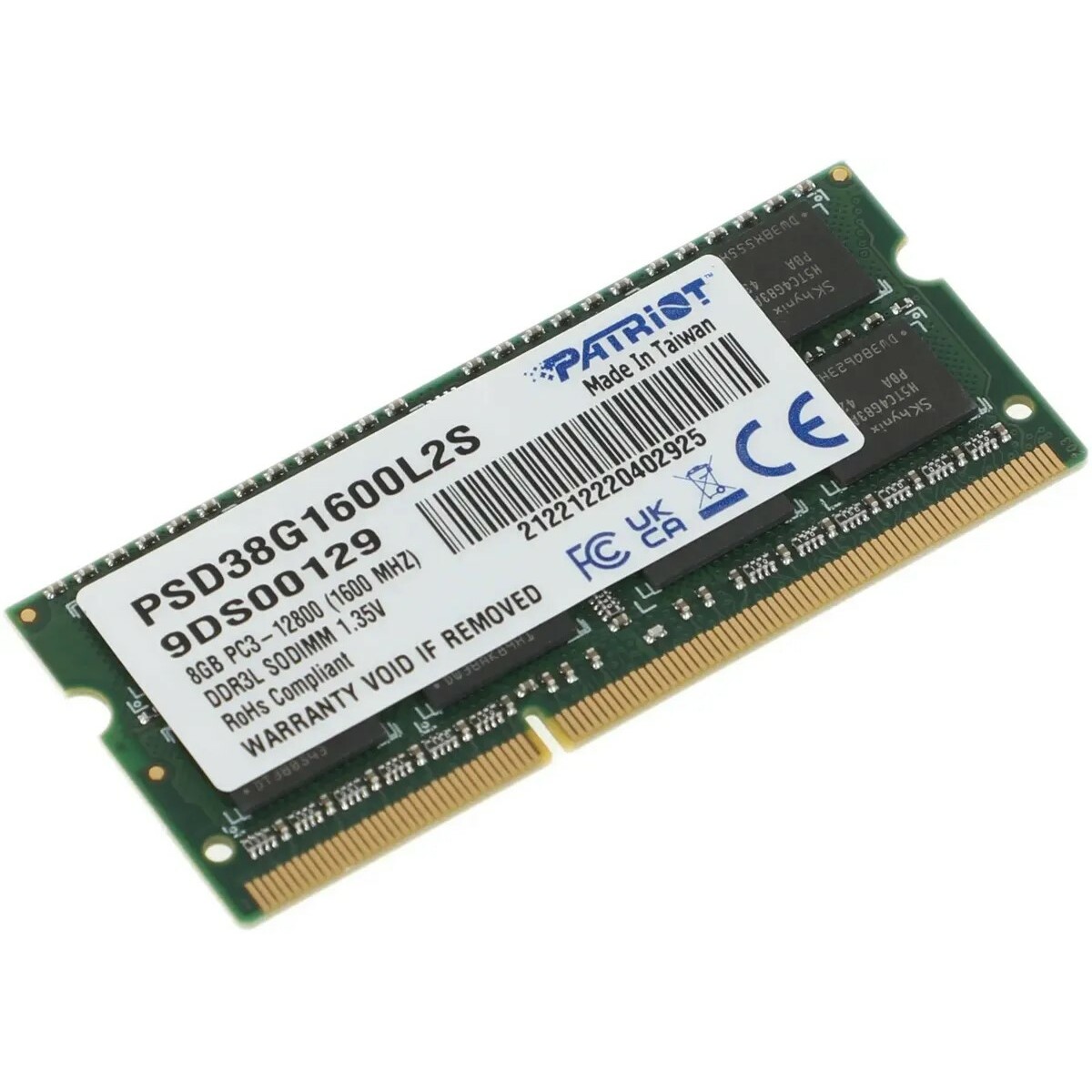 Память DDR3 8Gb 1600Mhz Patriot PSD38G1600L2S 