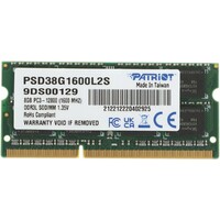 Память DDR3 8Gb 1600Mhz Patriot PSD38G1600L2S 