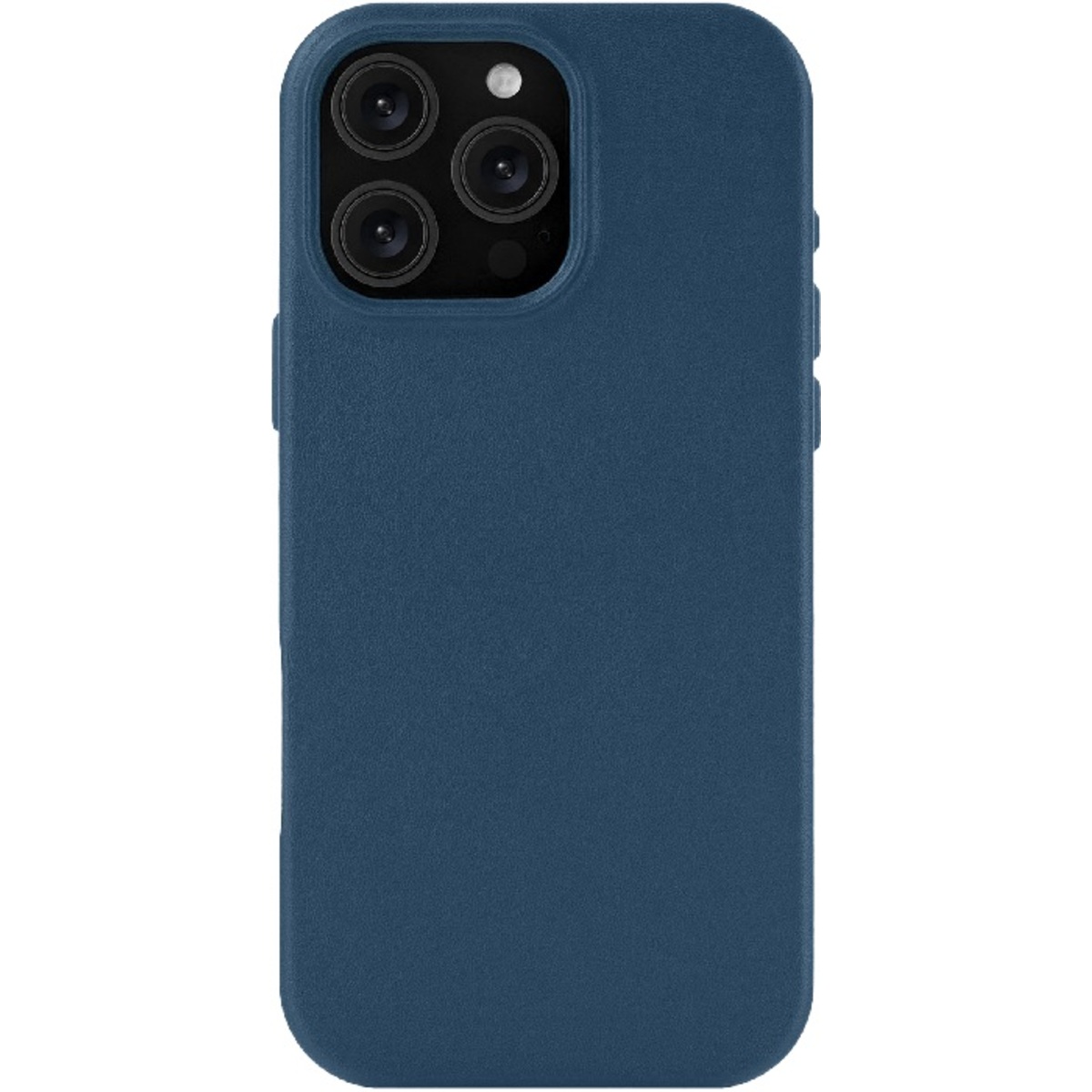 Чехол-накладка uBear Capital Leather Mag Case для смартфона Apple iPhone 16 Pro Max (Цвет: Dark Blue)