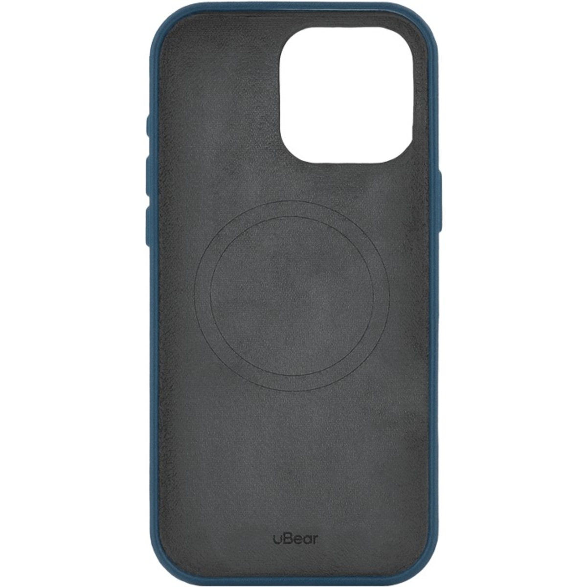 Чехол-накладка uBear Capital Leather Mag Case для смартфона Apple iPhone 16 Pro Max (Цвет: Dark Blue)