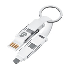 Кабель uBear Life Switch Key Ring Cable 6in1, белый