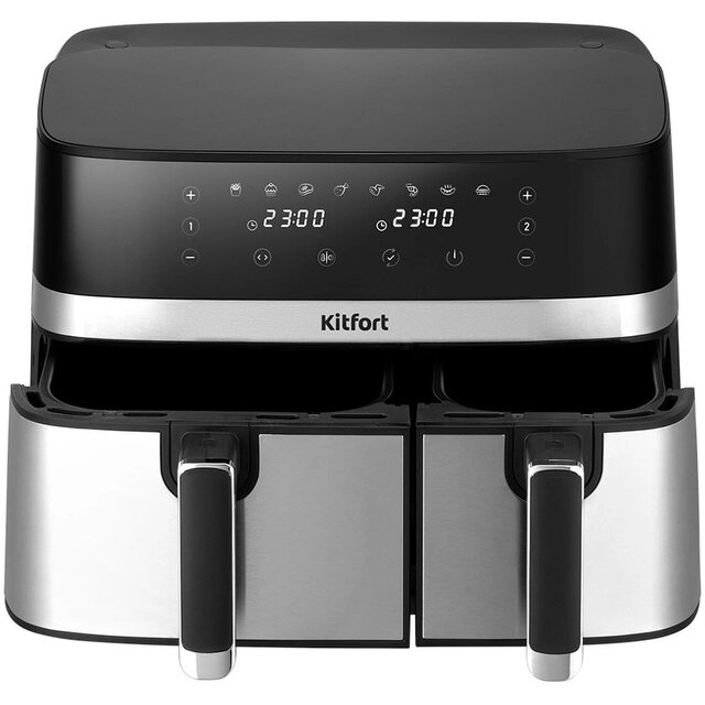 Аэрогриль Kitfort КТ-2261 (Цвет: Silver / Black) Аэрогриль Kitfort КТ-2261 (Цвет: Silver / Black)