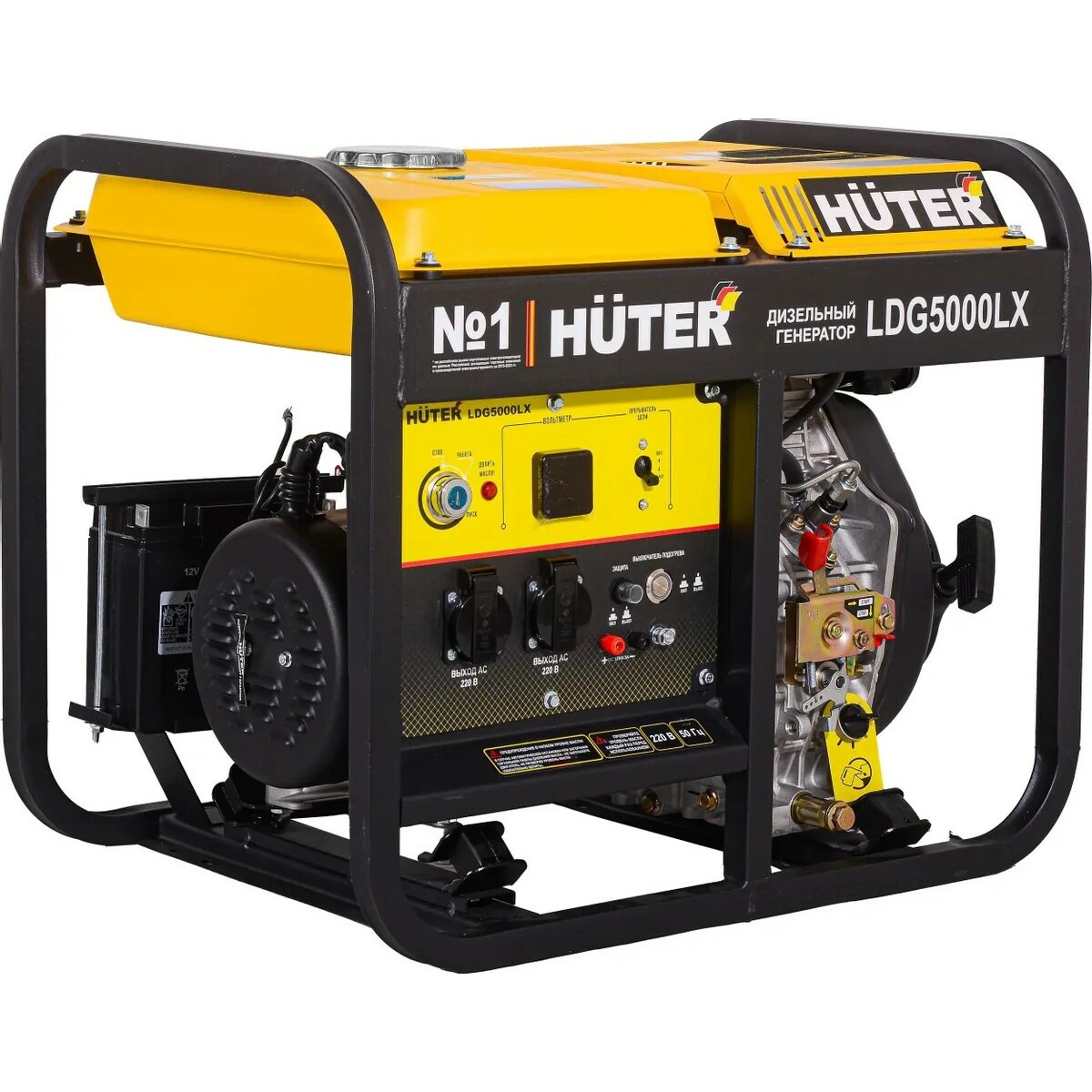 Генератор Huter LDG 5000LX (Цвет: Yellow/Black)