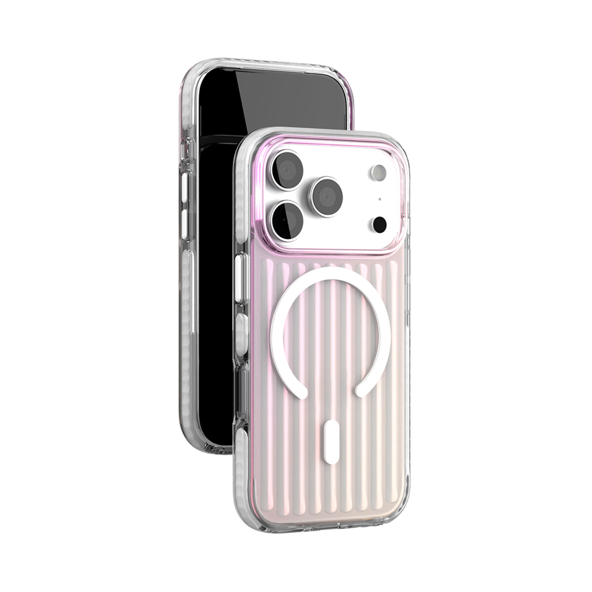 Чехол-накладка VLP Pulse Case with MagSafe для смартфона Apple iPhone 17 Pro (Цвет: Pearl)