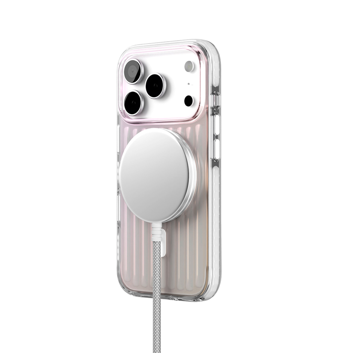 Чехол-накладка VLP Pulse Case with MagSafe для смартфона Apple iPhone 17 Pro (Цвет: Pearl)