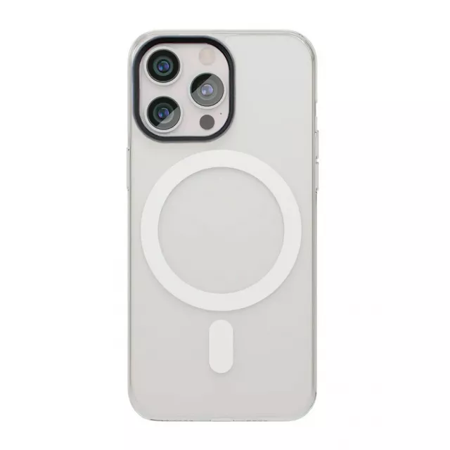 Чехол-накладка Comma Hard Jacket Anti-bakterial Magnetic Case для iPhone 15 Pro (Цвет: Clear)
