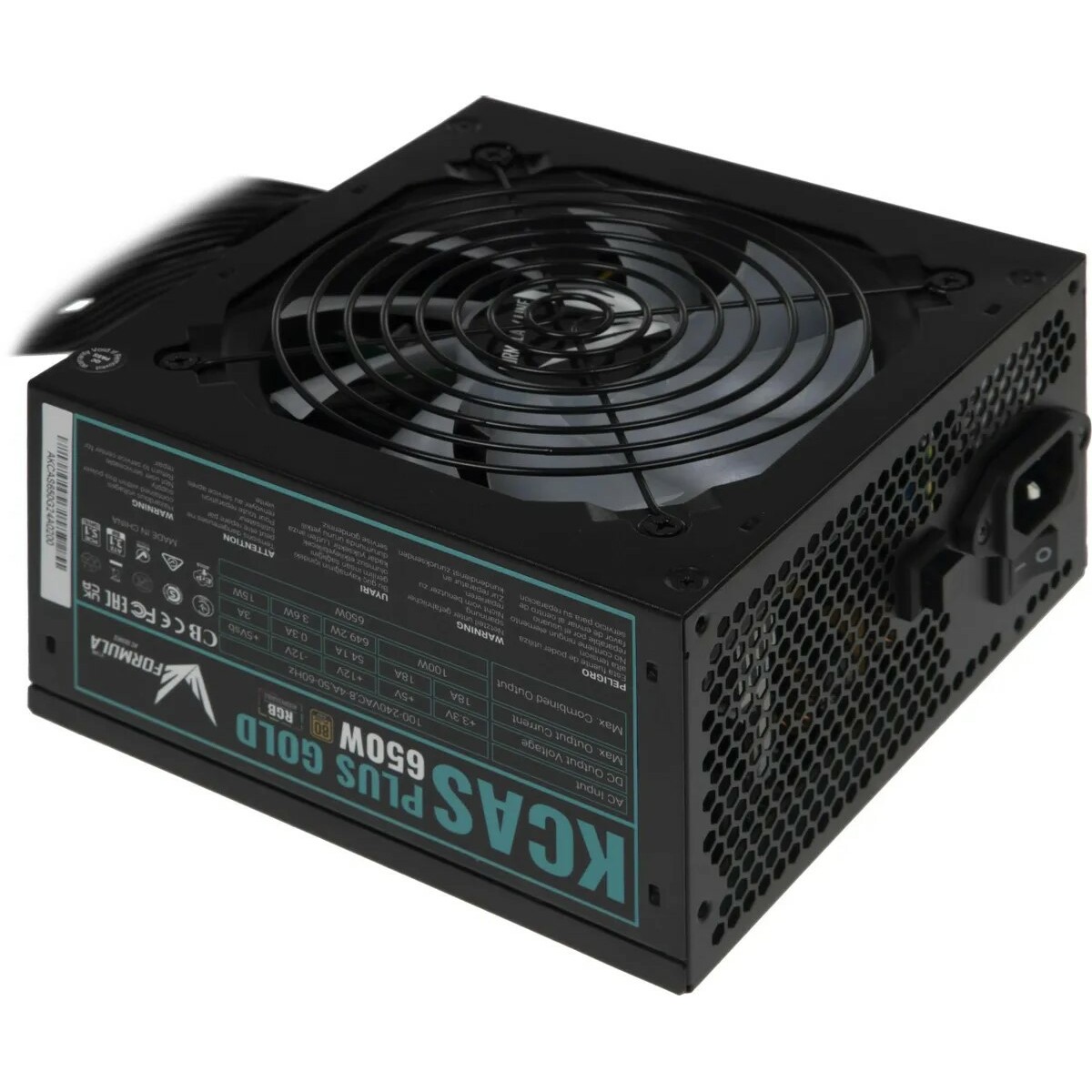 Блок питания Formula ATX 650W AC KCAS PLUS GOLD 650W RGB 