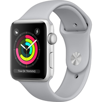 Умные часы Apple Watch Series 3 38mm Aluminum Case with Sport Band (Цвет: Silver/Fog)