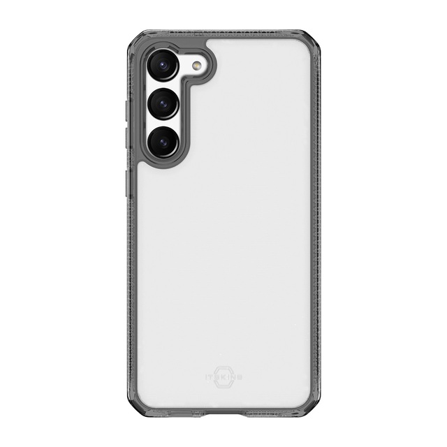 Чехол-накладка iTskins Hybrid Clear для смартфона Samsung Galaxy S23+ (Цвет: Black / Clear)