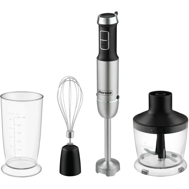 Блендер погружной Rondell RDE-1306 (Цвет: Black / Silver)