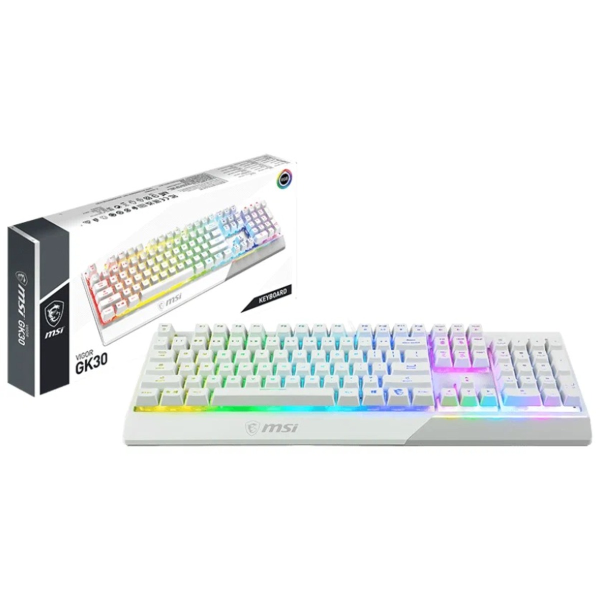 Клавиатура MSI Vigor GK30 (Цвет: White)