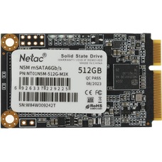 Накопитель SSD Netac mSATA 512Gb NT01N5M-512G-M3X
