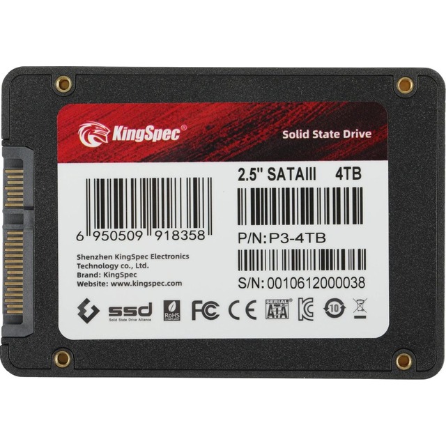 Накопитель SSD Kingspec SATA III 4Tb P3-4TB Накопитель SSD Kingspec SATA III 4Tb P3-4TB