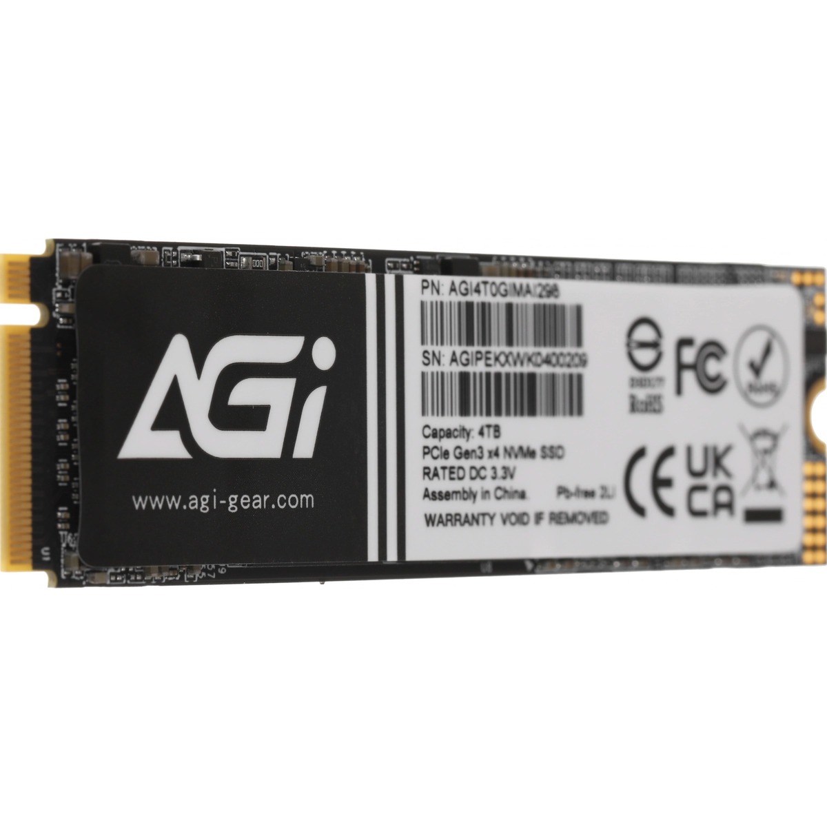Накопитель SSD AGi PCIe 3.0 x4 4TB AGI4T0GIMAI298
