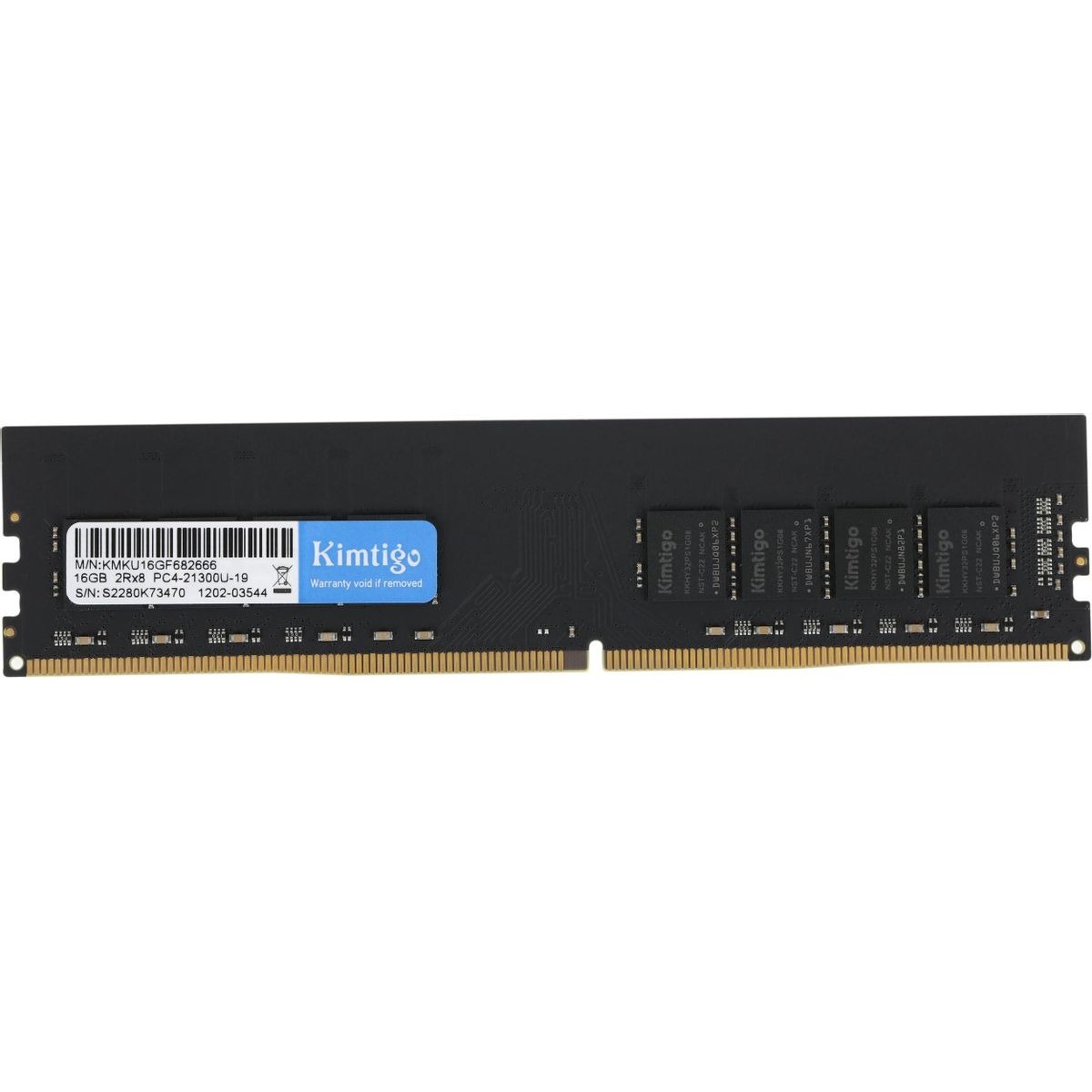 Память DDR4 16Gb 2666MHz Kimtigo KMKU16GF682666