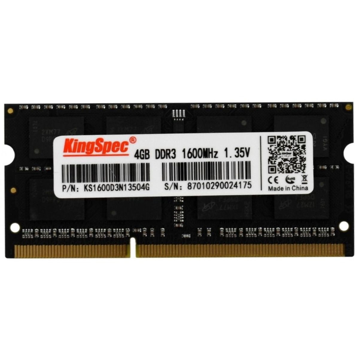 Память DDR3 4Gb 1600MHz Kingspec KS1600D3N13504G