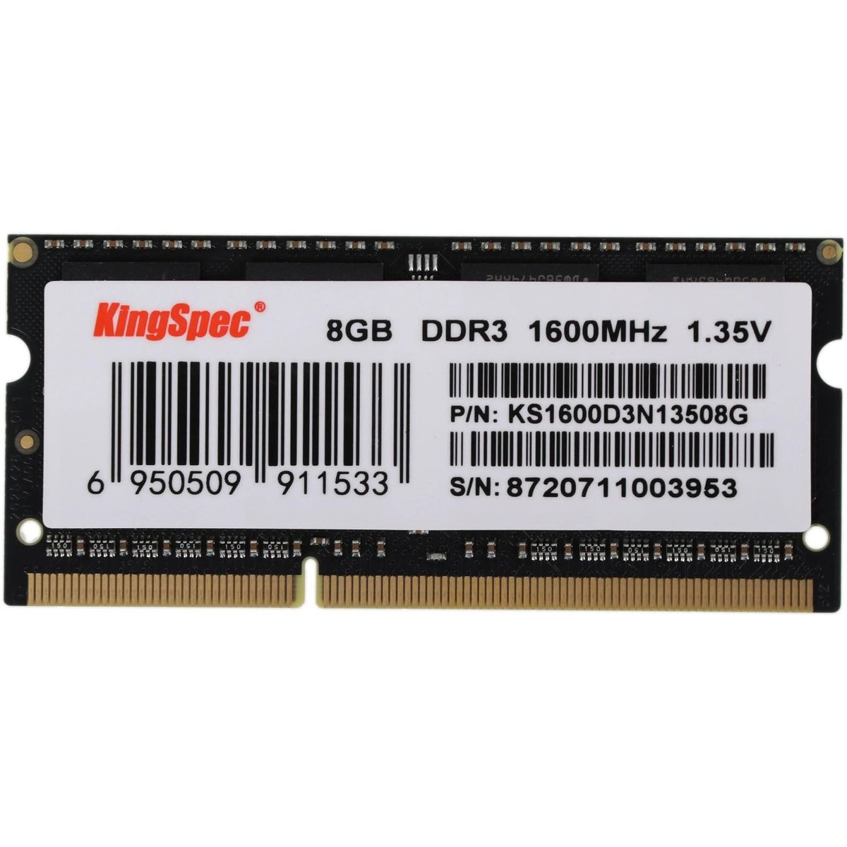 Память DDR3 8Gb 1600MHz Kingspec KS1600D3N13508G