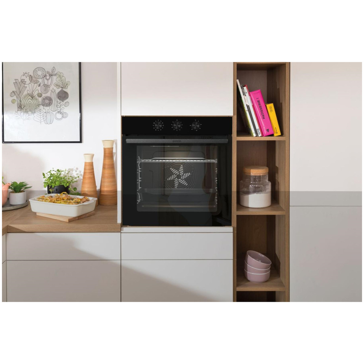 Духовой шкаф Gorenje BO6725E02BG, черный